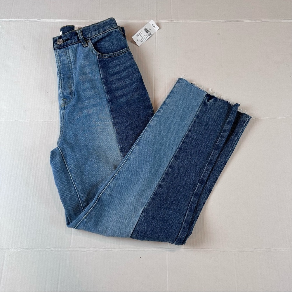 New Pacsun Jeans Women Size 28 Blue High Rise Straight Pockets Buttony Fly Denim - Picture 2 of 16